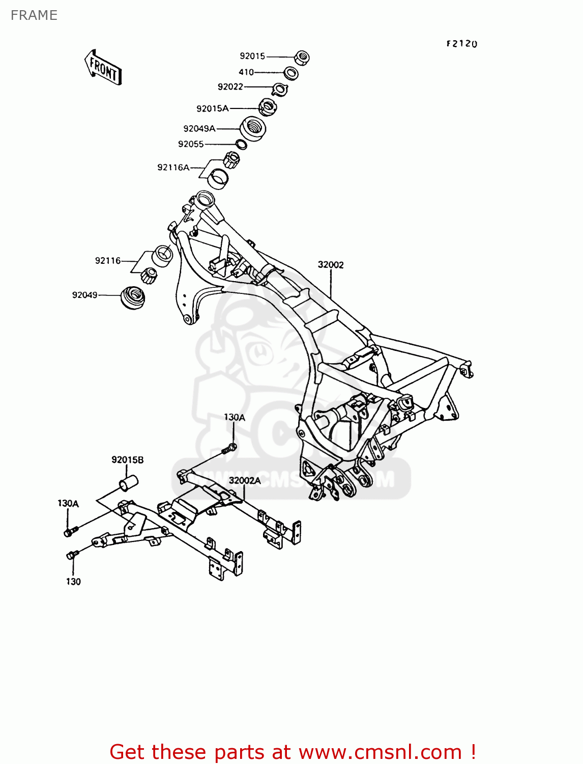 FRAME ZG1000A8 CONCOURS 1993 USA CALIFORNIA CANADA