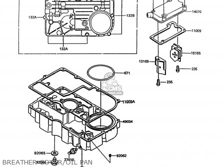 BREATHER COVER/OIL PAN - ZG1000A8 CONCOURS 1993 USA CALIFORNIA CANADA