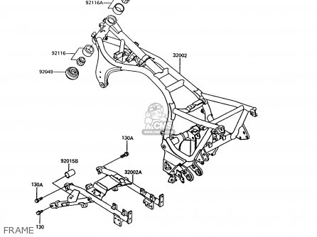 FRAME - ZG1000A8 CONCOURS 1993 USA CALIFORNIA CANADA