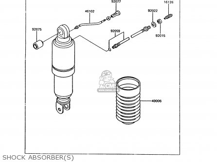 SHOCK ABSORBER(S) - ZG1000A8 CONCOURS 1993 USA CALIFORNIA CANADA