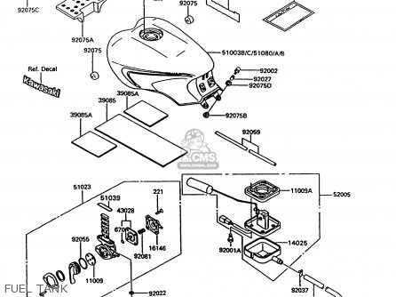 FUEL TANK - ZG1000A8 CONCOURS 1993 USA CALIFORNIA CANADA