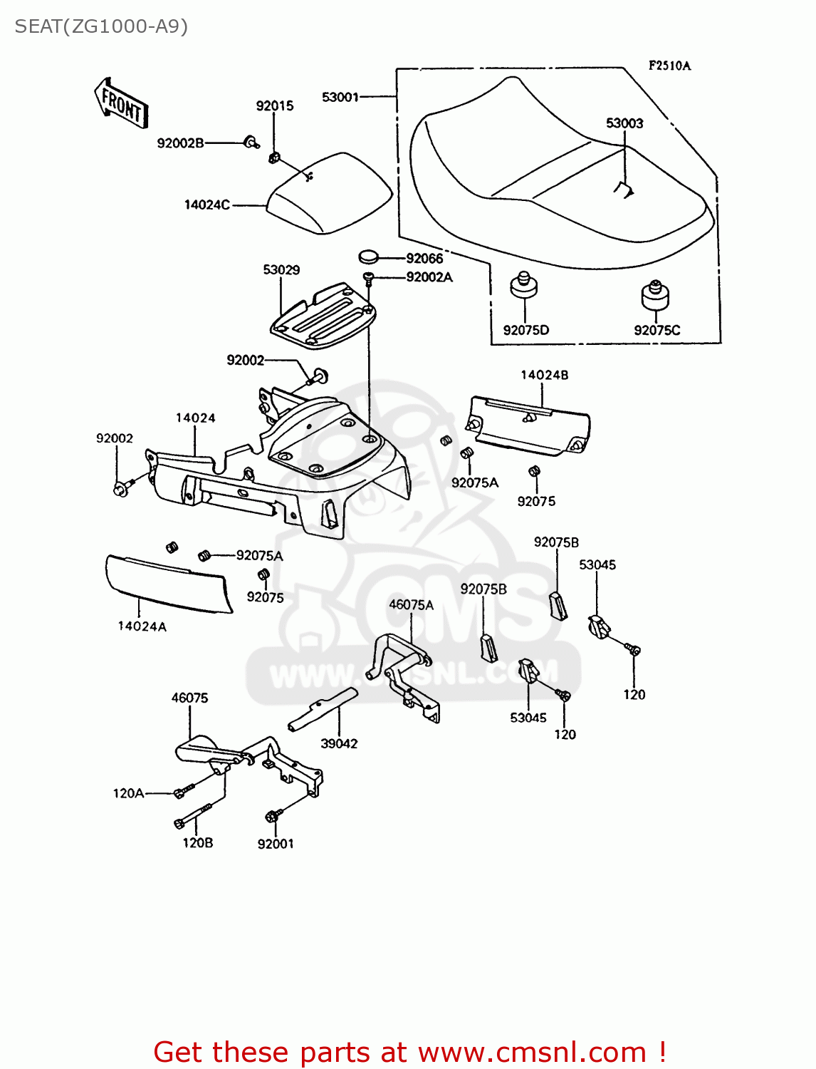 SEAT(ZG1000-A9) ZG1000A9 1000GTR 1994 UNITED KINGDOM FR NL AR FG NR SD ST