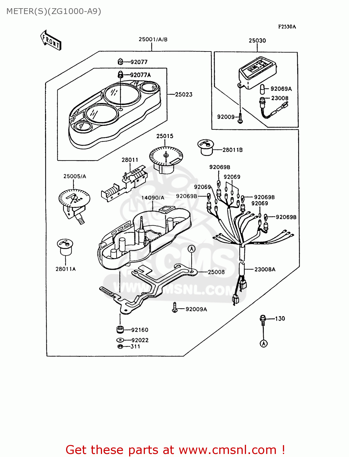 METER(S)(ZG1000-A9) ZG1000A9 1000GTR 1994 UNITED KINGDOM FR NL AR FG NR SD ST