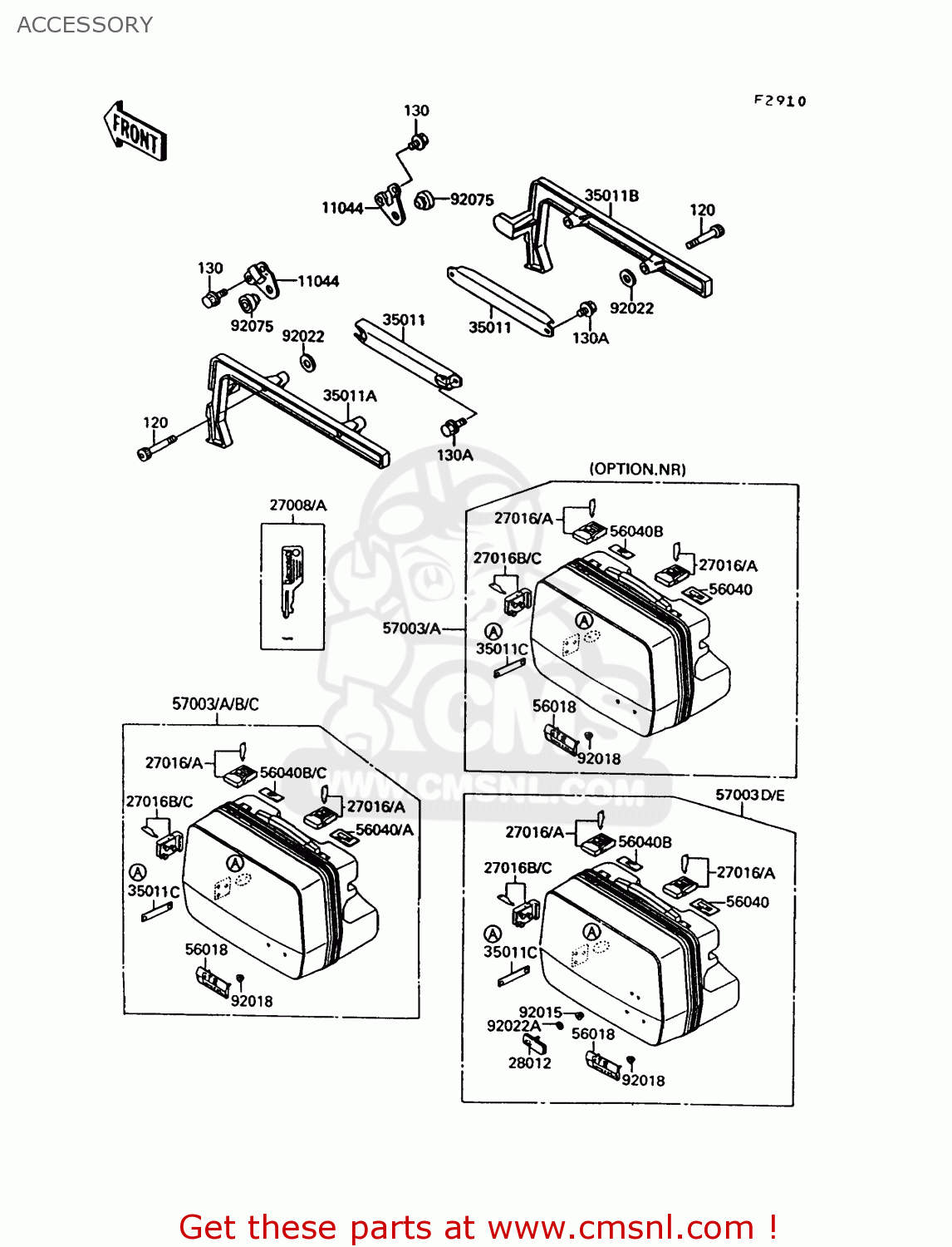 ACCESSORY ZG1000A9 1000GTR 1994 UNITED KINGDOM FR NL AR FG NR SD ST