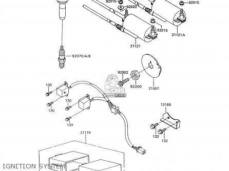 IGNITION SYSTEM - ZG1000A9 1000GTR 1994 UNITED KINGDOM FR NL AR FG NR SD ST