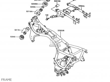 FRAME - ZG1000A9 1000GTR 1994 UNITED KINGDOM FR NL AR FG NR SD ST