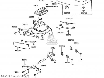 SEAT(ZG1000-A9) - ZG1000A9 1000GTR 1994 UNITED KINGDOM FR NL AR FG NR SD ST