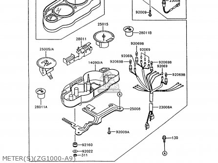 METER(S)(ZG1000-A9) - ZG1000A9 1000GTR 1994 UNITED KINGDOM FR NL AR FG NR SD ST