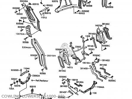COWLING LOWERS(ZG1000-A9) - ZG1000A9 1000GTR 1994 UNITED KINGDOM FR NL AR FG NR SD ST