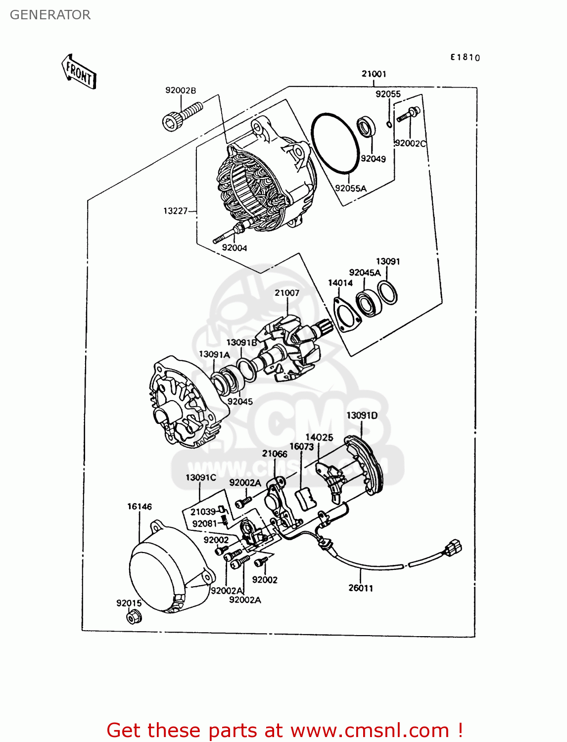 GENERATOR ZG1000A9 CONCOURS 1994 USA CALIFORNIA CANADA
