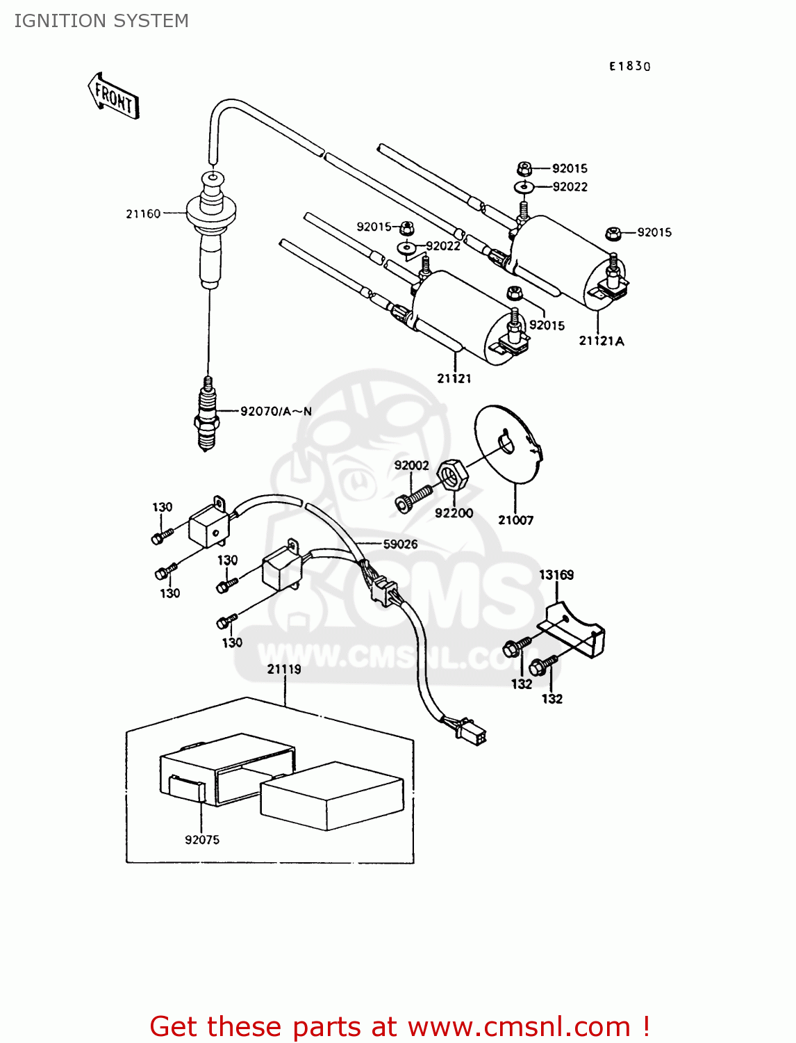 IGNITION SYSTEM ZG1000A9 CONCOURS 1994 USA CALIFORNIA CANADA