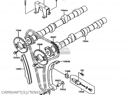 CAMSHAFT(S)/TENSIONER - ZG1000A9 CONCOURS 1994 USA CALIFORNIA CANADA