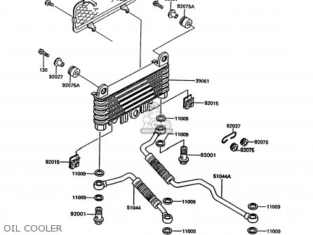 OIL COOLER - ZG1000A9 CONCOURS 1994 USA CALIFORNIA CANADA