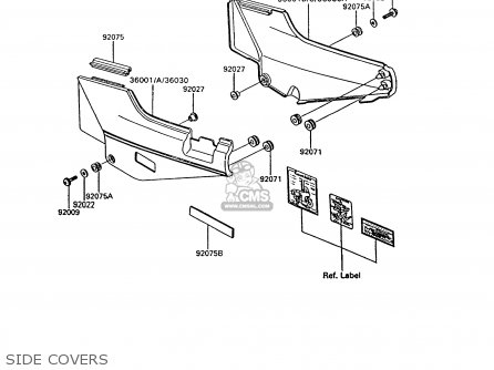 SIDE COVERS - ZG1000A9 CONCOURS 1994 USA CALIFORNIA CANADA