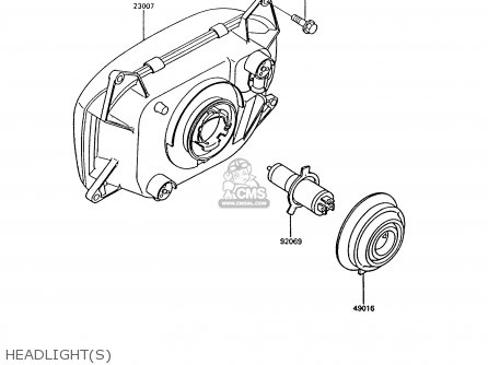 HEADLIGHT(S) - ZG1000A9 CONCOURS 1994 USA CALIFORNIA CANADA