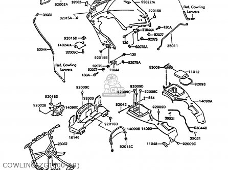 COWLING(ZG1000-A9) - ZG1000A9 CONCOURS 1994 USA CALIFORNIA CANADA