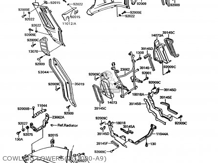 COWLING LOWERS(ZG1000-A9) - ZG1000A9 CONCOURS 1994 USA CALIFORNIA CANADA