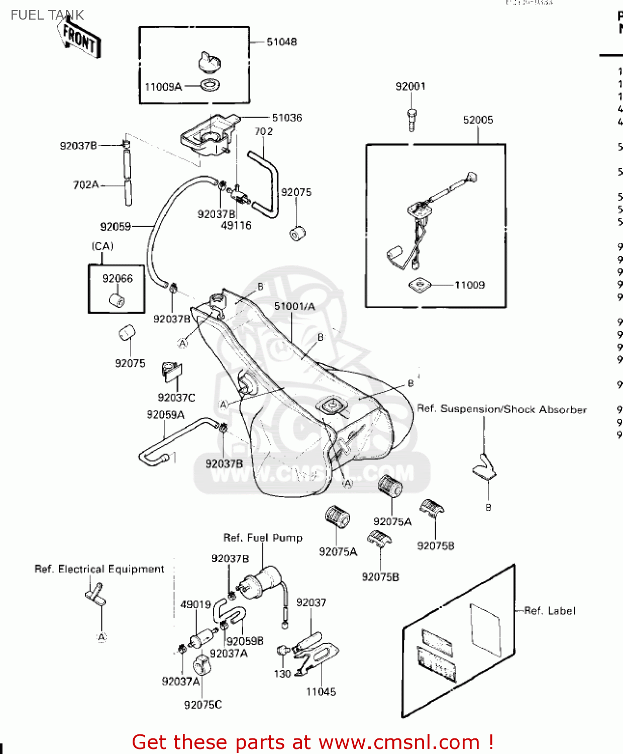 FUEL TANK ZG1200A1 VOYAGER XII 1986 USA CALIFORNIA CANADA