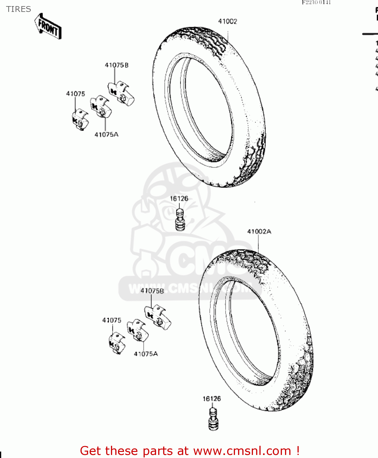 TIRES ZG1200A1 VOYAGER XII 1986 USA CALIFORNIA CANADA