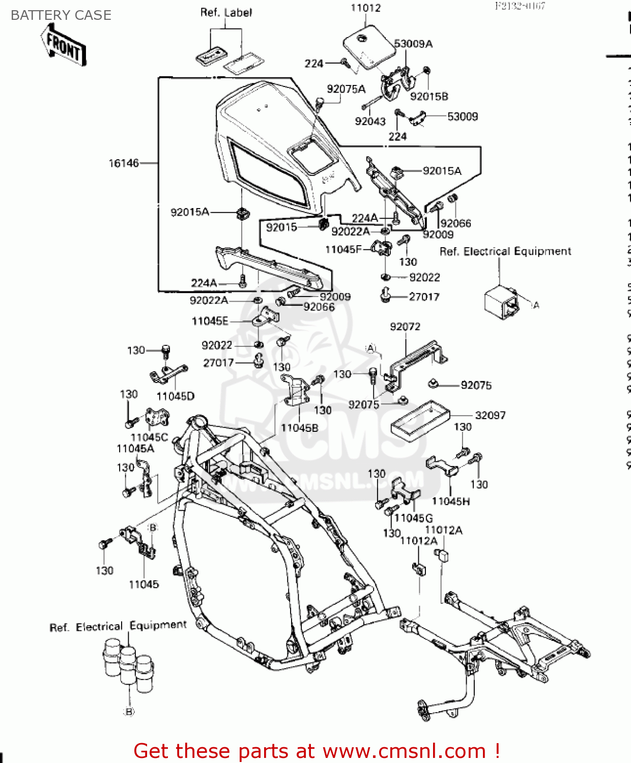 BATTERY CASE ZG1200A1 VOYAGER XII 1986 USA CALIFORNIA CANADA