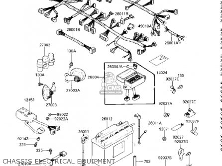 CHASSIS ELECTRICAL EQUIPMENT - ZG1200A1 VOYAGER XII 1986 USA CALIFORNIA CANADA
