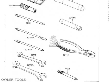 OWNER TOOLS - ZG1200A1 VOYAGER XII 1986 USA CALIFORNIA CANADA