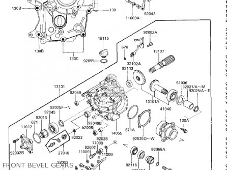 FRONT BEVEL GEARS - ZG1200A1 VOYAGER XII 1986 USA CALIFORNIA CANADA