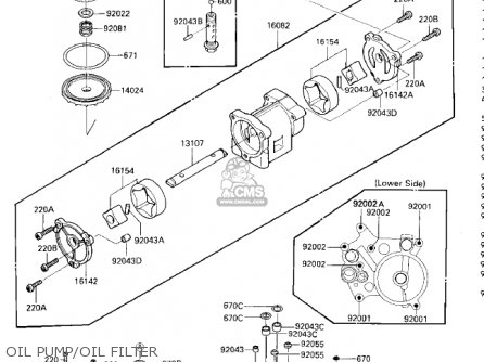 OIL PUMP/OIL FILTER - ZG1200A1 VOYAGER XII 1986 USA CALIFORNIA CANADA