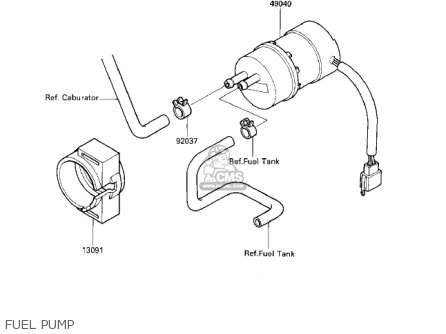 FUEL PUMP - ZG1200A1 VOYAGER XII 1986 USA CALIFORNIA CANADA