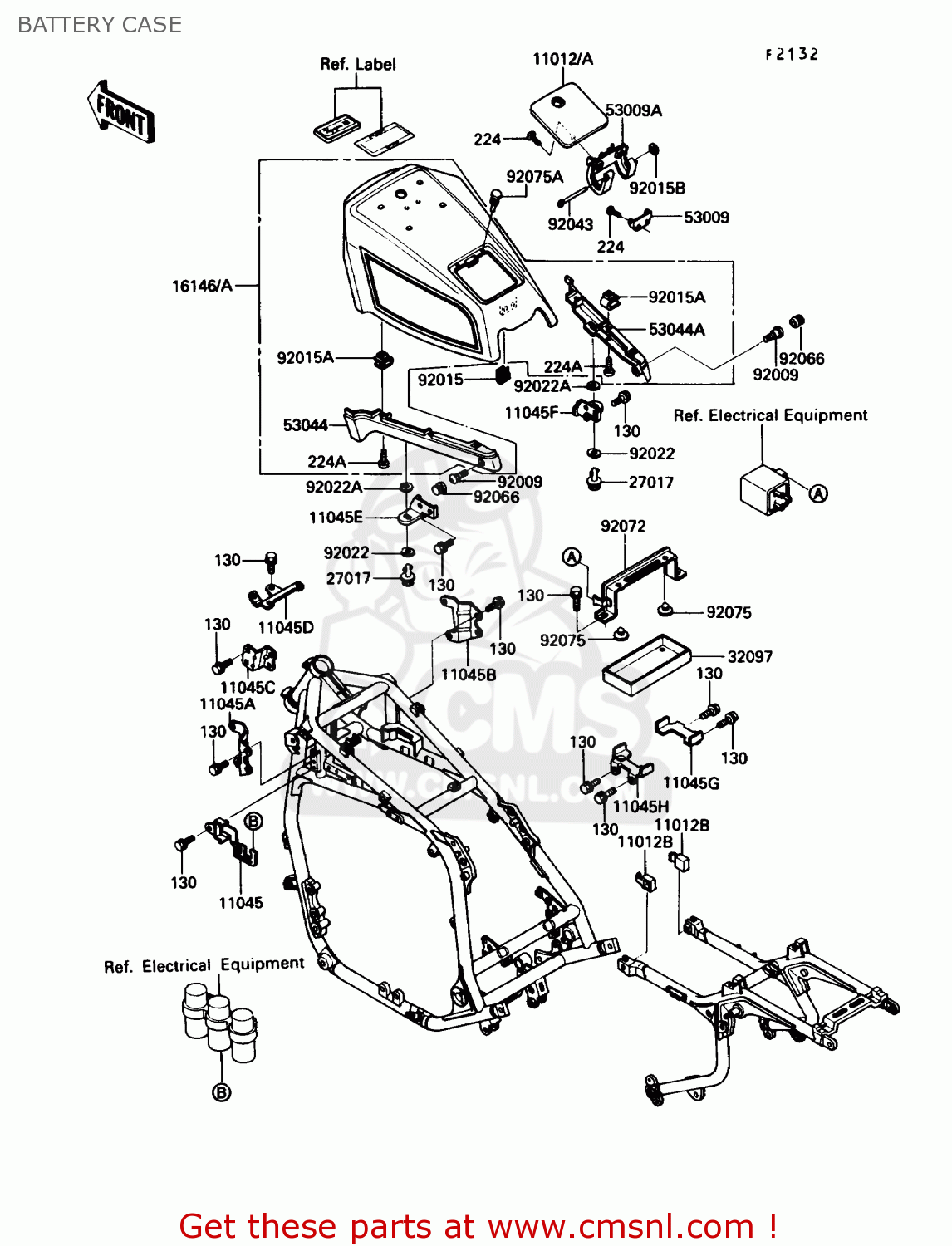 BATTERY CASE ZG1200B1 VOYAGER XII 1987 USA CALIFORNIA CANADA