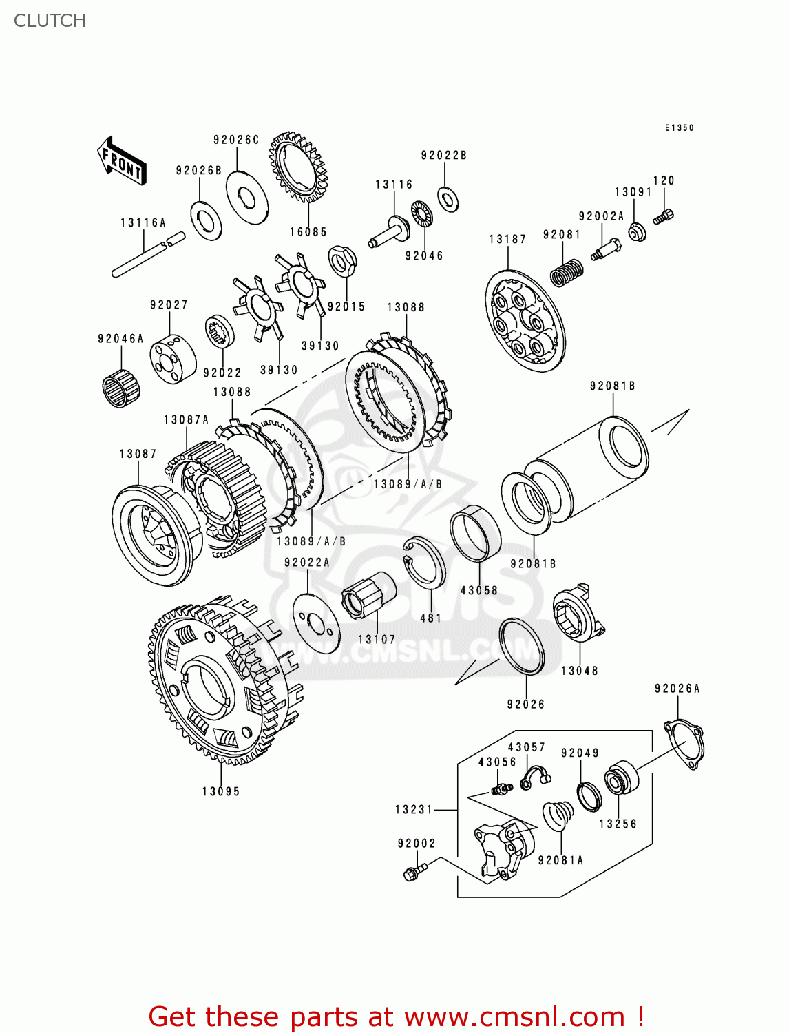 CLUTCH ZG1200B10 VOYAGER XII 1996 USA CALIFORNIA CANADA