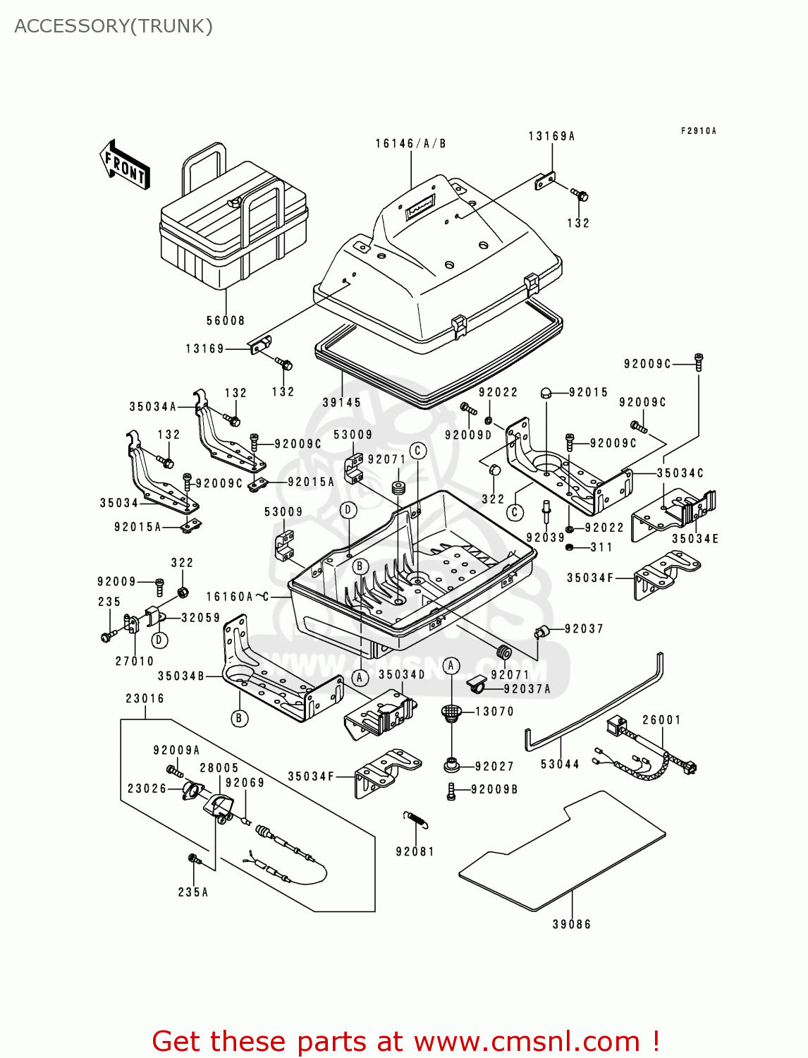 ACCESSORY(TRUNK) ZG1200B10 VOYAGER XII 1996 USA CALIFORNIA CANADA