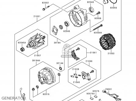 GENERATOR - ZG1200B10 VOYAGER XII 1996 USA CALIFORNIA CANADA
