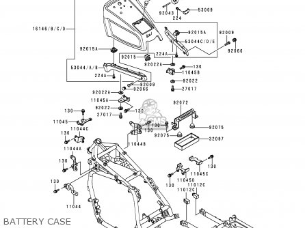 BATTERY CASE - ZG1200B10 VOYAGER XII 1996 USA CALIFORNIA CANADA