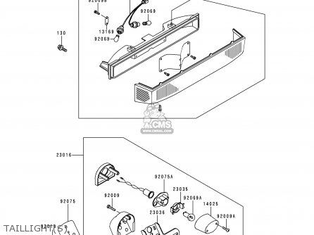 TAILLIGHT(S) - ZG1200B10 VOYAGER XII 1996 USA CALIFORNIA CANADA