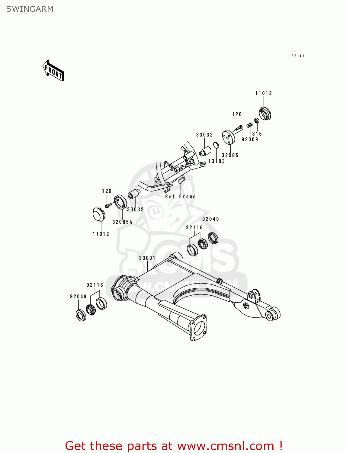 SWINGARM ZG1200B11 VOYAGER XII 1997 USA CALIFORNIA CANADA