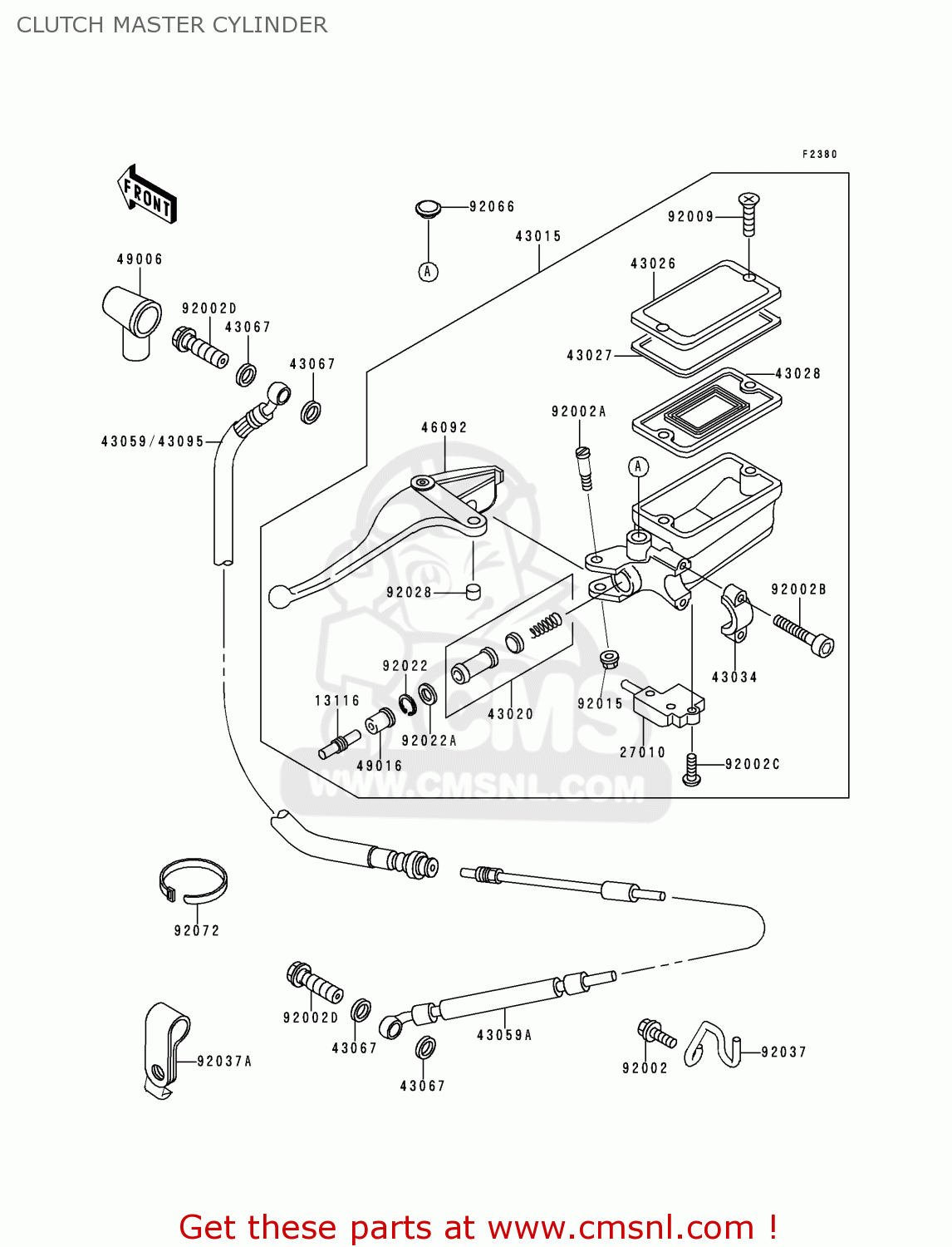 CLUTCH MASTER CYLINDER ZG1200B11 VOYAGER XII 1997 USA CALIFORNIA CANADA
