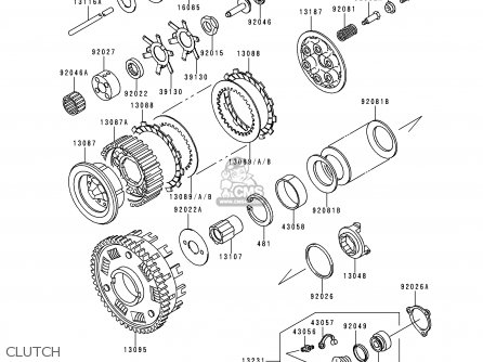 CLUTCH - ZG1200B11 VOYAGER XII 1997 USA CALIFORNIA CANADA
