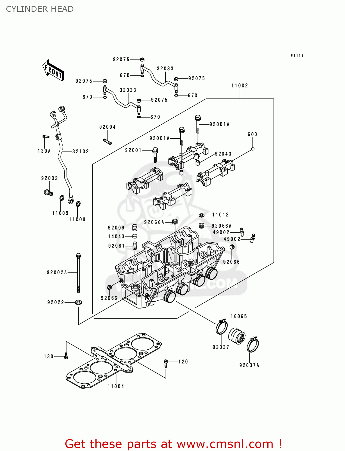 CYLINDER HEAD ZG1200B12 VOYAGER XII 1998 USA CALIFORNIA CANADA
