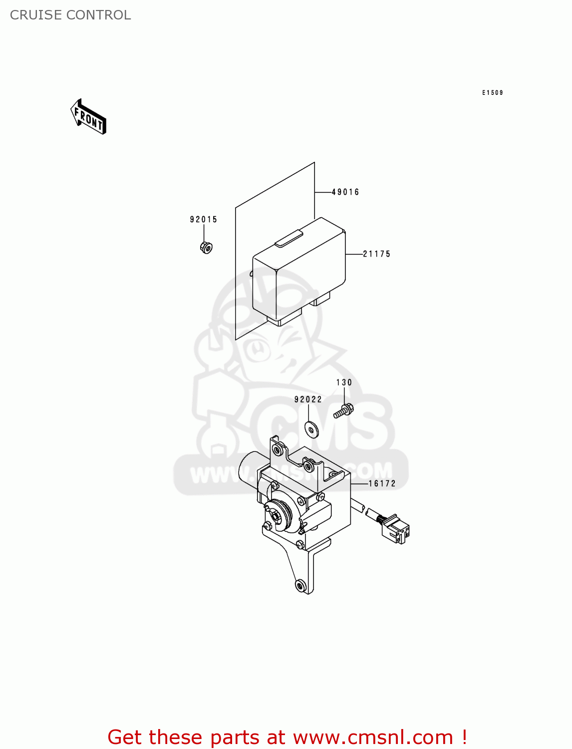 CRUISE CONTROL ZG1200B12 VOYAGER XII 1998 USA CALIFORNIA CANADA