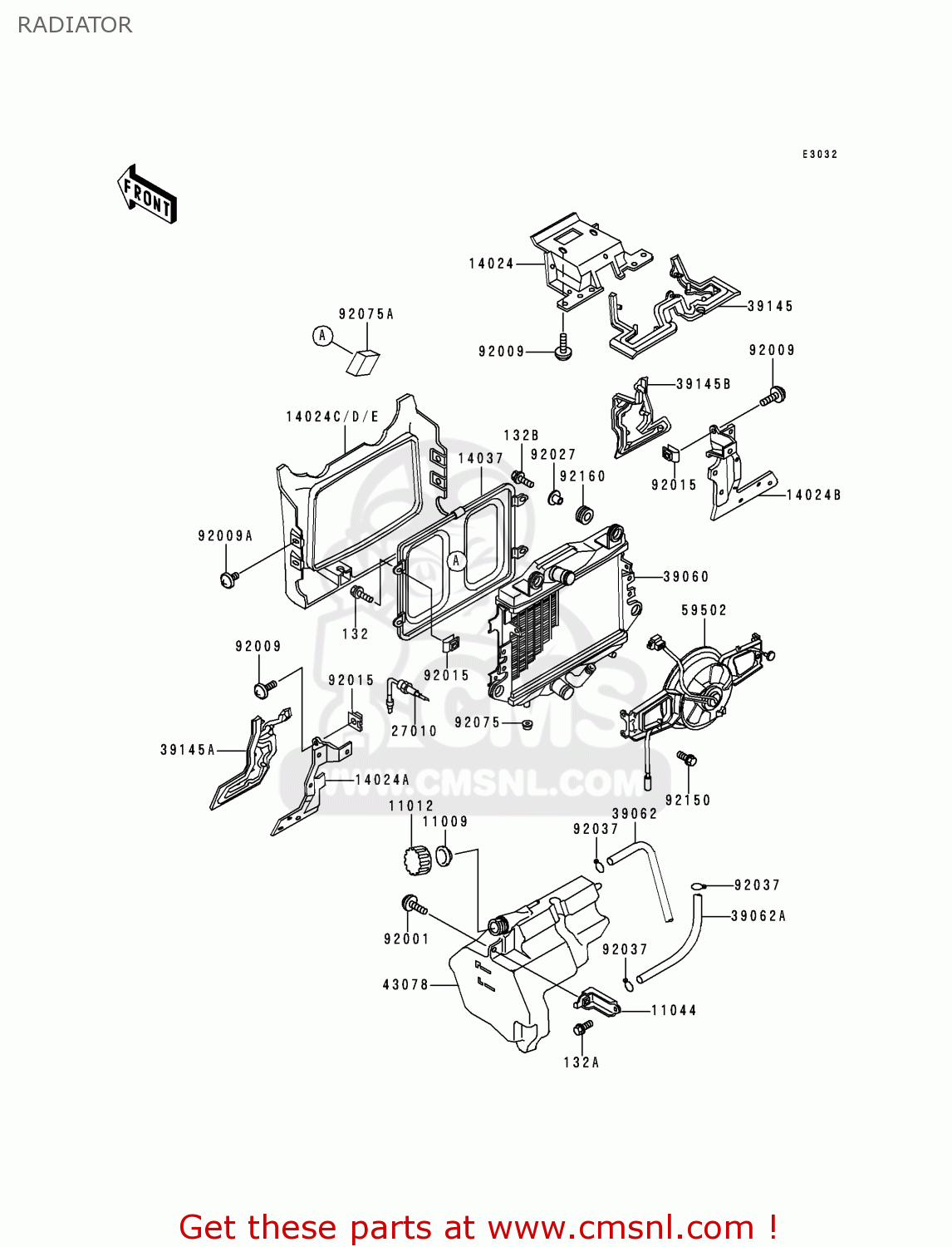 RADIATOR ZG1200B12 VOYAGER XII 1998 USA CALIFORNIA CANADA