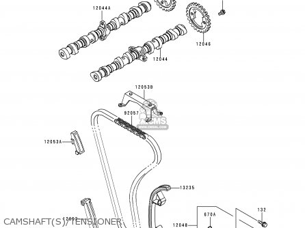 CAMSHAFT(S)/TENSIONER - ZG1200B12 VOYAGER XII 1998 USA CALIFORNIA CANADA