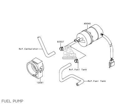 FUEL PUMP - ZG1200B12 VOYAGER XII 1998 USA CALIFORNIA CANADA