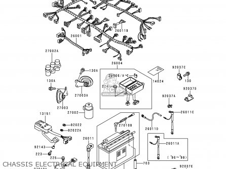 CHASSIS ELECTRICAL EQUIPMENT - ZG1200B12 VOYAGER XII 1998 USA CALIFORNIA CANADA