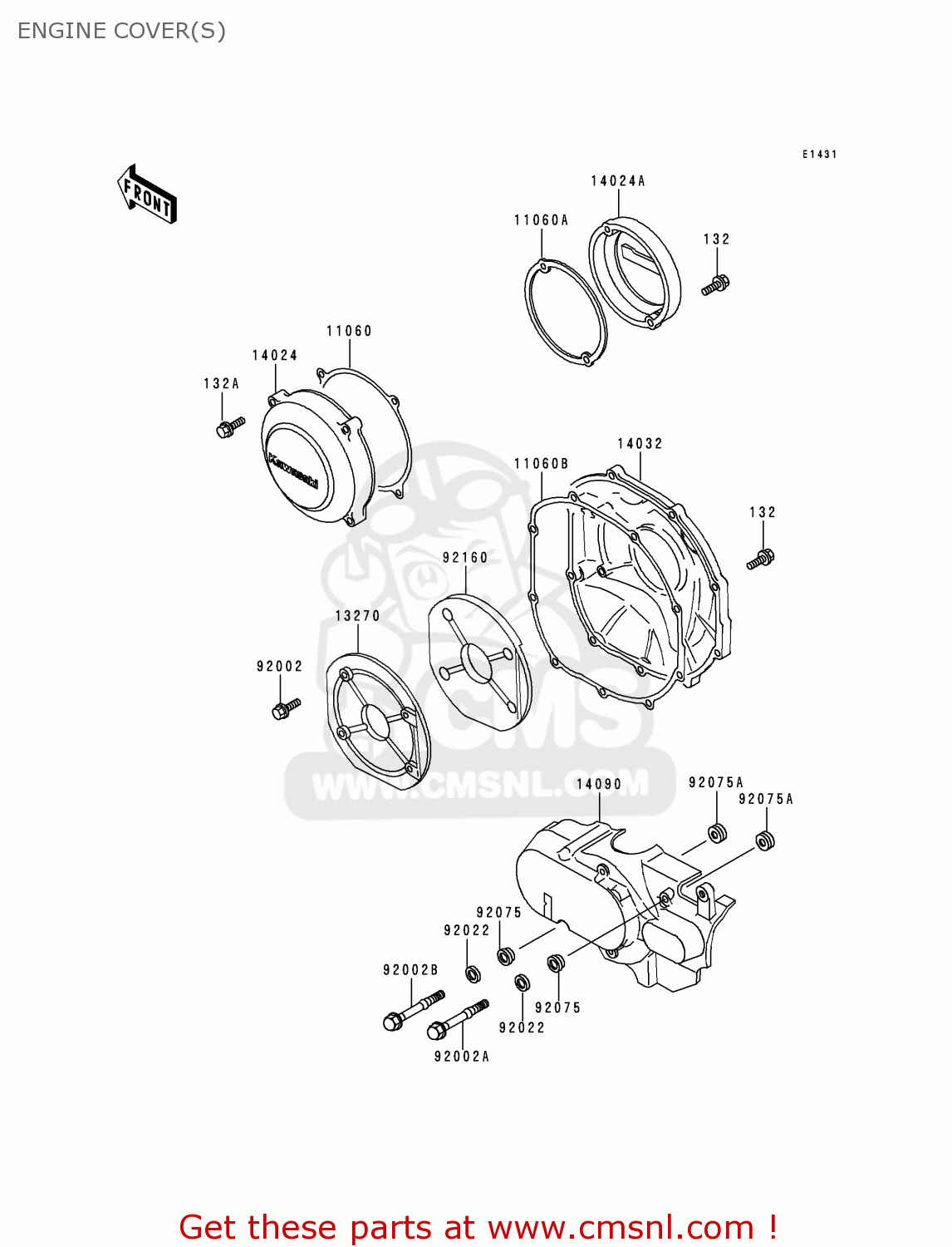 ENGINE COVER(S) ZG1200B13 VOYAGER XII 1999 USA CALIFORNIA CANADA