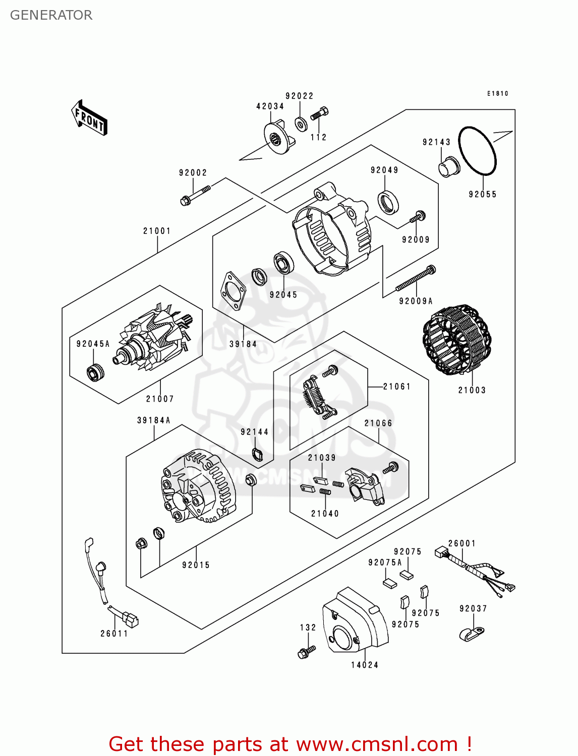 GENERATOR ZG1200B13 VOYAGER XII 1999 USA CALIFORNIA CANADA