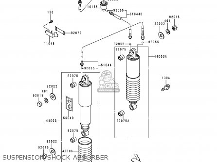 SUSPENSION/SHOCK ABSORBER - ZG1200B13 VOYAGER XII 1999 USA CALIFORNIA CANADA