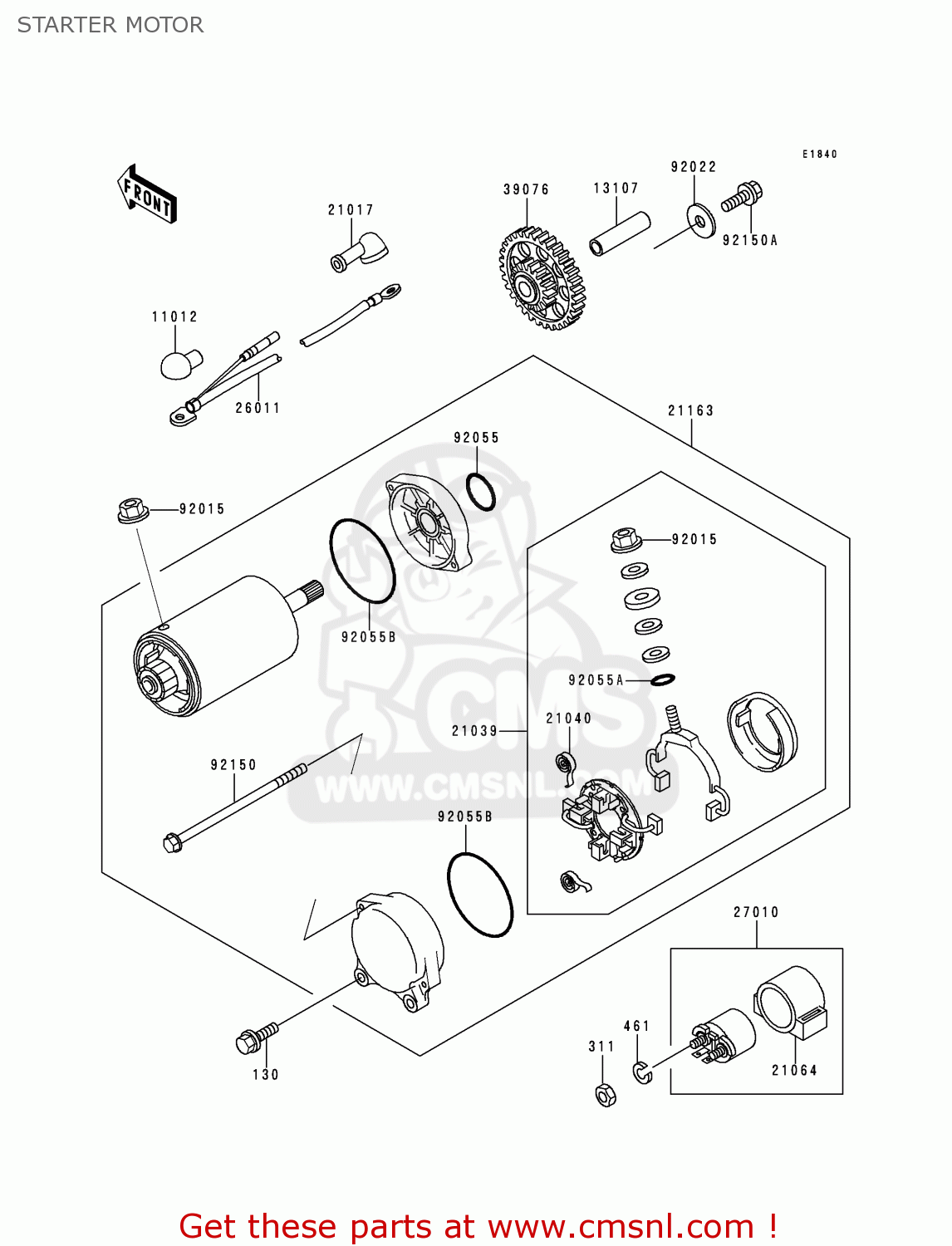 STARTER MOTOR ZG1200B14 VOYAGER XII 2000 USA CALIFORNIA CANADA
