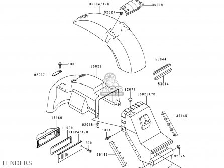 FENDERS - ZG1200B14 VOYAGER XII 2000 USA CALIFORNIA CANADA
