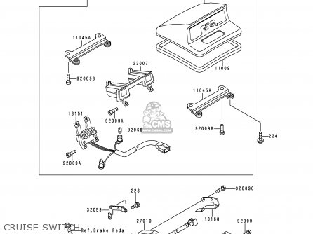 CRUISE SWITCH - ZG1200B14 VOYAGER XII 2000 USA CALIFORNIA CANADA